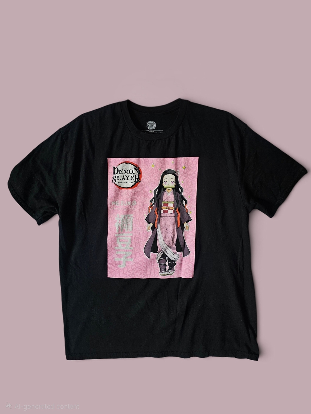 Demon Slayer Nezuko Pink Graphic T-Shirt